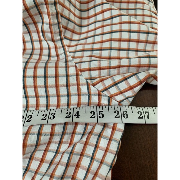 Vineyard Vines Whale‎ Shirt Orange Blue Plaid Sz XL Long Sleeve Shep & Ian - Picture 7 of 8